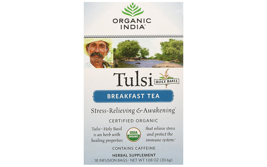 Organic India Tulsi Holy Basil Breakfast Tea Box 30.6 grams